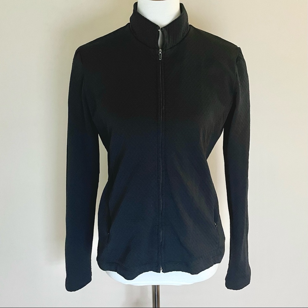 ATHLETA zip up textured jacket